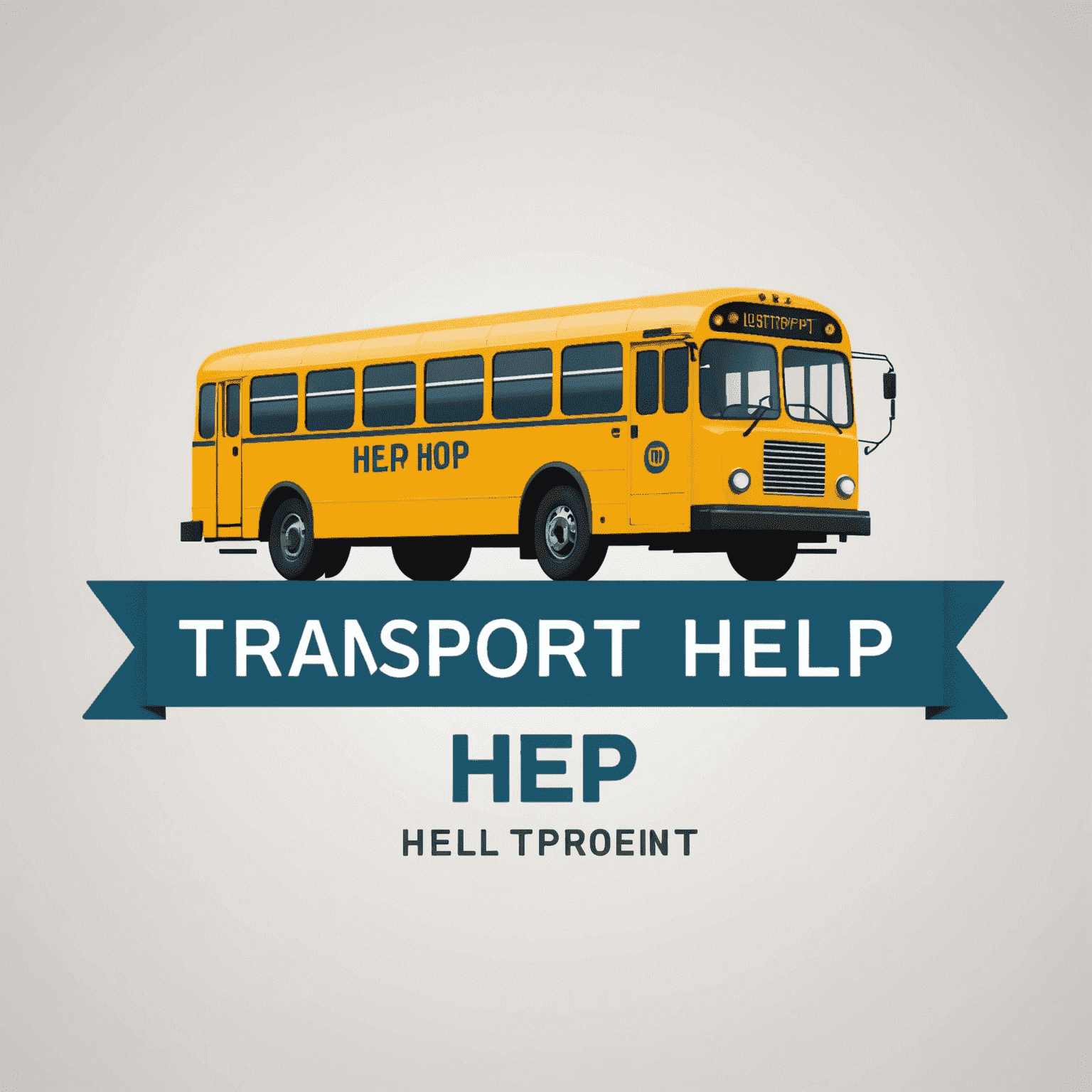 Transport Help Logo - A stylized bus or train icon with the text 'Transport Help' in a modern font